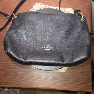 Coach Black Leather Crossbody Bag